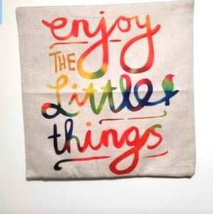 Burlap decorative indoor or outdoor  pillow cover